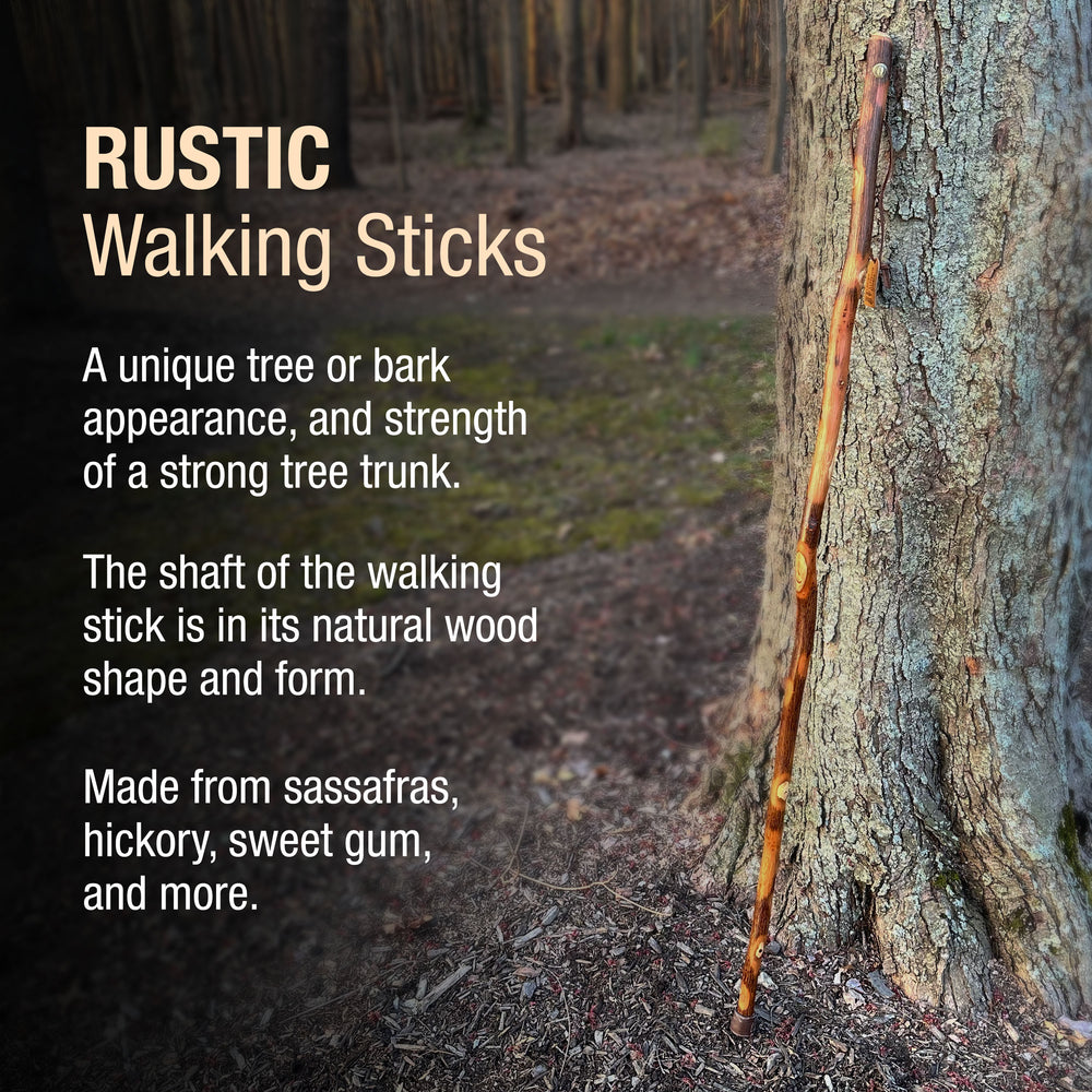 Hickory Rustic Walking Stick – Brazos Walking Sticks