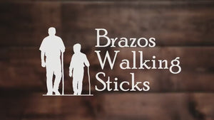Brazos Rustic Wood Walking Cane, Hardwood, Knob Root Style Handle